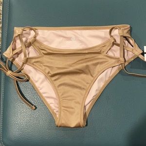 Medium Swim Bottoms Champagne color, Shade & Shore